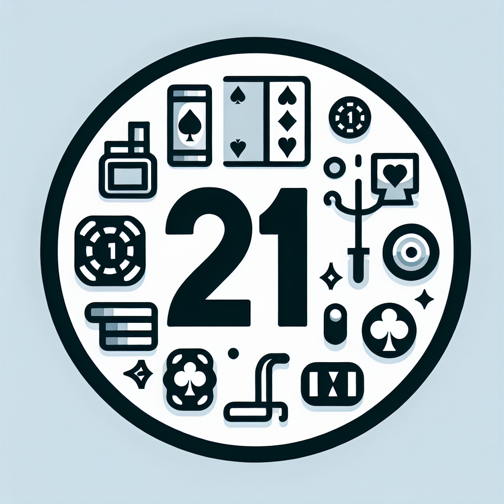 21點靈, clean and minimalist design, high quality, suitable for blog post, no text or watermarks