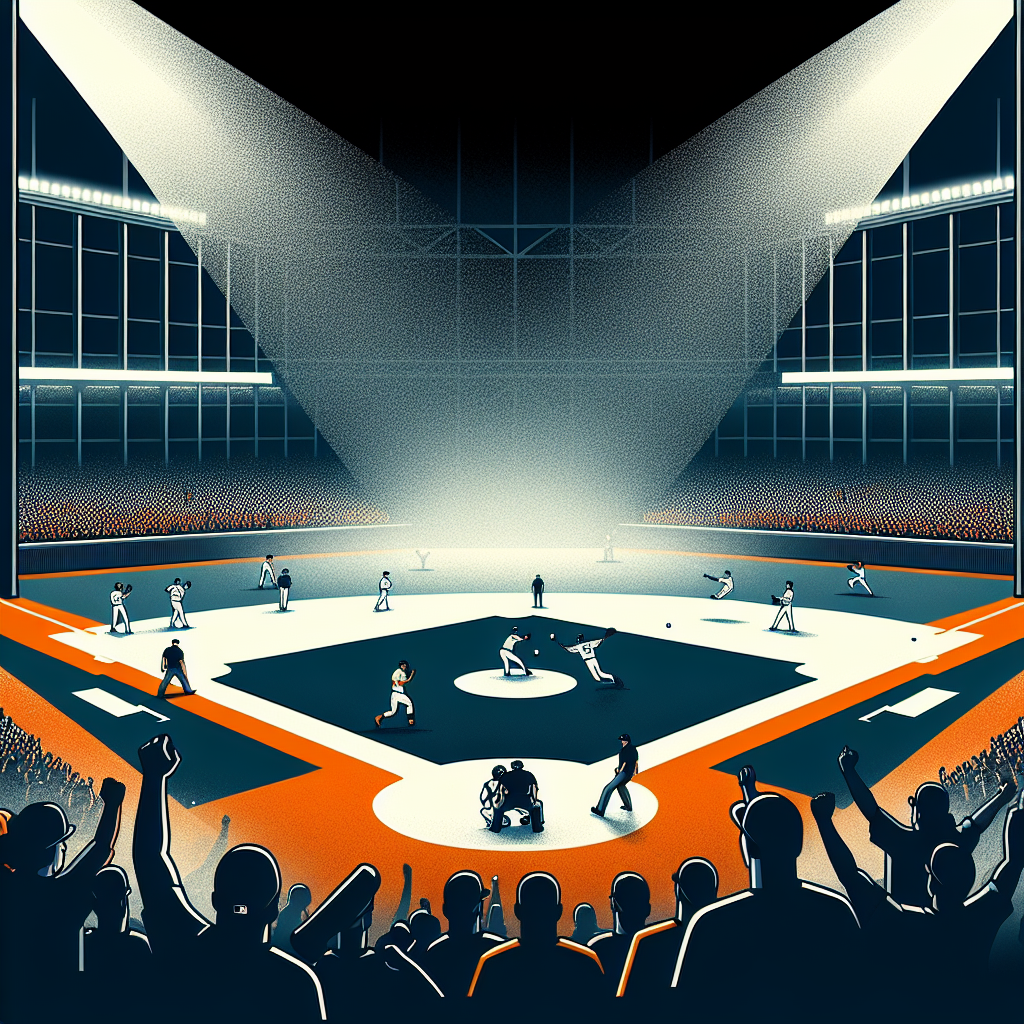 MLB季後賽殊死戰15局創紀錄　水手打虎晉美聯冠軍戰, clean and minimalist design, high quality, suitable for blog post, no text or watermarks